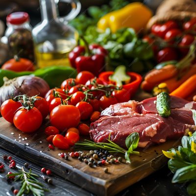 imgi_53_raw-meat-cutting-board-with-vegetables-wooden-table-kitchen-closeup_1111504-26844